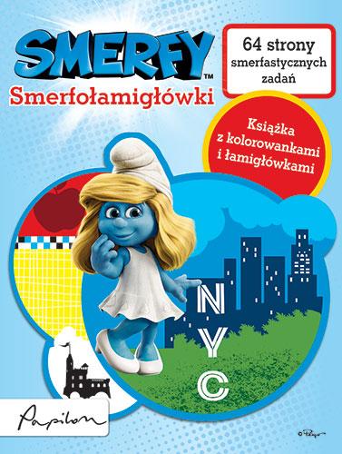 Smerfy. Smerfołamigłówki. Książka z kolorowankami i łamigłówkami. 64 strony smerfastycznych zadań