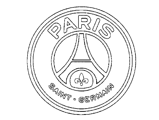 Paris Saint Germain Logo Kolorowanka Kolorowanki Do Druku E Kolorowanki ...