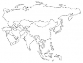 mapa Azji