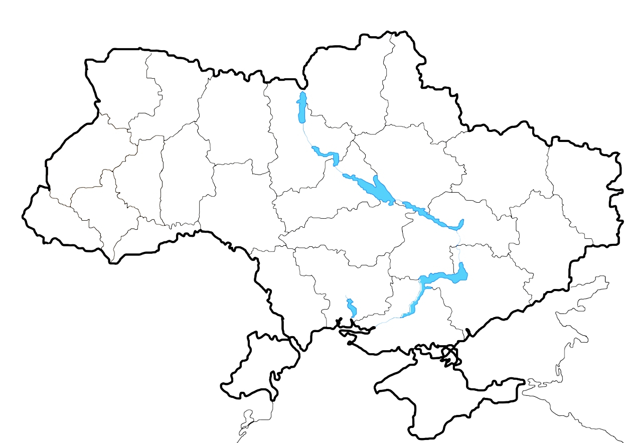 Mapa Ukrainy