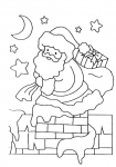 Mikołaj wchodzi przez komin