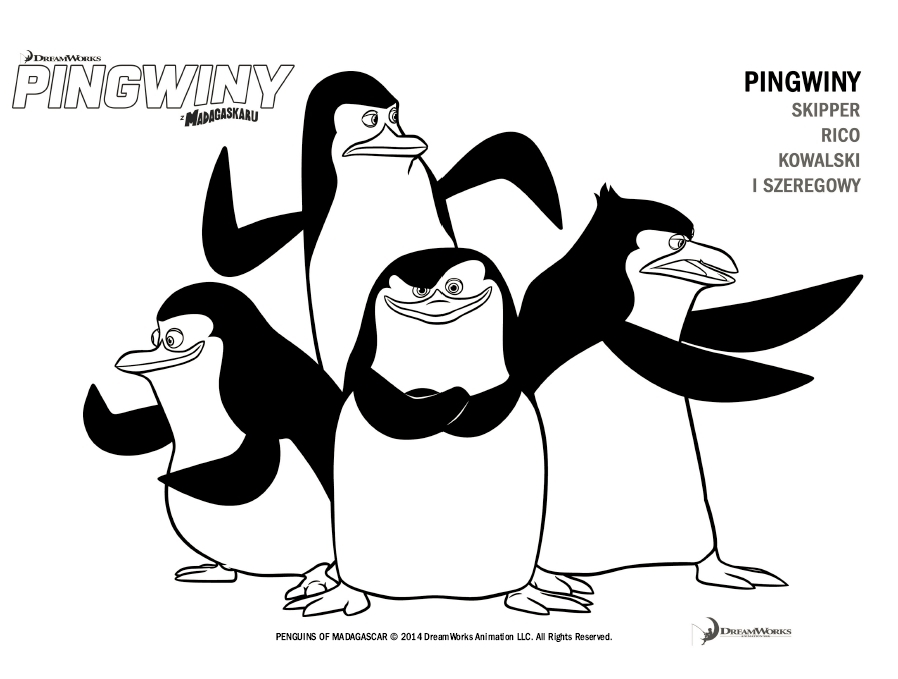 Skipper, Szeregowy, Kowalski, Rico