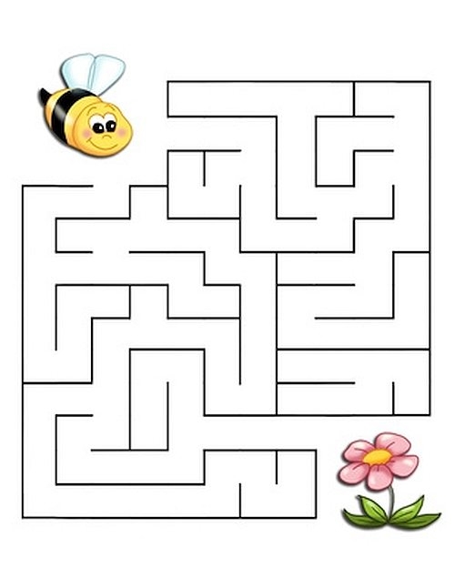 labirynt Pszczoła i kwiatek