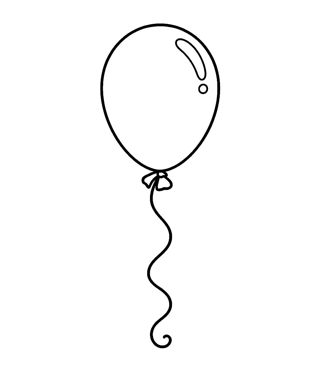 Balonik - kolorowanka do druku